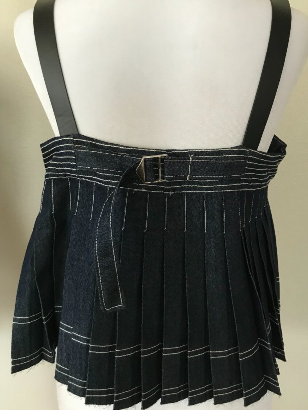 Pilcro by Anthropologie Sleeveless Harness Denim Blouse - Size S - Picture 7 of 15
